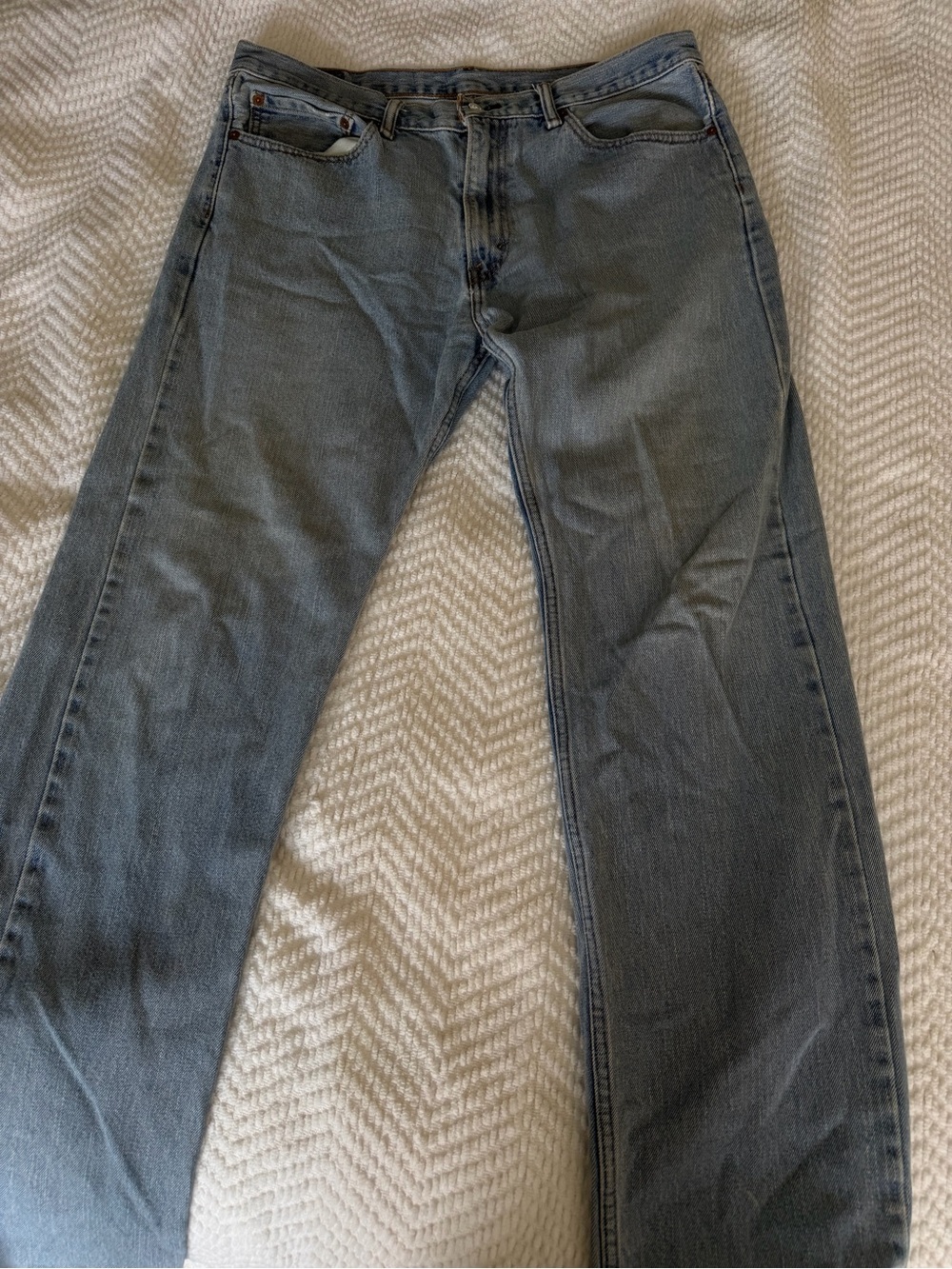 Men's Blue Straight-Leg Jeans